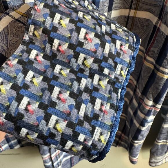 Robert Graham Tailored Fit FlipSide Paisley Plaid Long Sleeve Button Up M - Picture 5 of 10